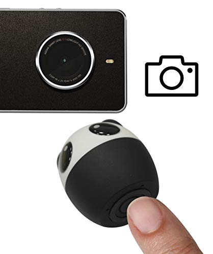 Sytech SY-XPANDA Altavoz Nano Inalámbrico con Botón Selfie en Forma de Animal | Altavoz con Bluetooth Panda Cute Kawaii, Color Blanco