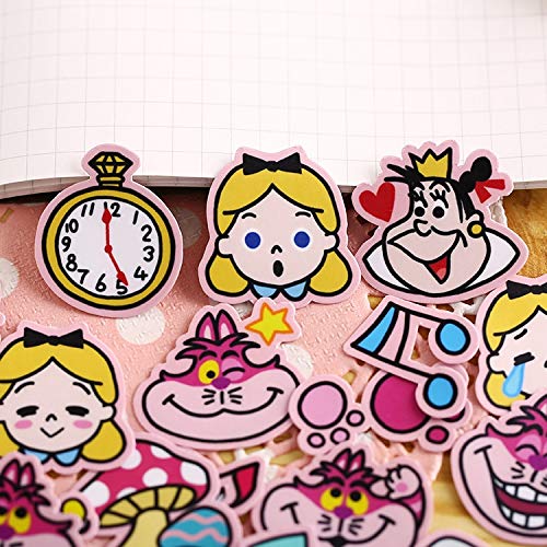 SZYND Cute Kawaii Alice Stickers Decal para el teléfono Car Case Waterproof Laptop Album Diary Backpack Kids Toy Stickers Waterproof 40Pcs