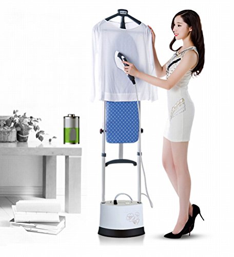 T Ironing Inicio de Hierro de Hierro Vertical Doble Barra de Planchado Máquina de Planchado Máquina de Vapor Colgando Máquina Caliente,Blanco