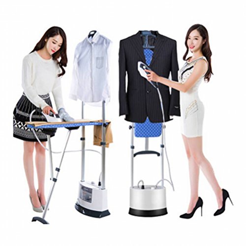T Ironing Varillas Dobles de Planchado de Ropa de Vapor Colgando de la Máquina Caliente de la Máquina de Vapor Vertical Hierro de Vapor de Planchado de la Máquina,Blanco