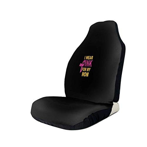 TABUE 2PCS Fundas de Asiento para Coche Universal Use Rosa para mi mamá Protector Delantero,Cubierta de Asiento de Universal para la Mayoría de Los SUV de Camionetas