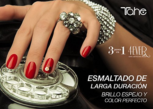 Tahe 4-Ever Esmalte Semipermanente para Uñas de Larga Duración/Pintauñas/Laca de Uñas/Esmalte Permanente para Uñas 3en1 - Uv-009 Secret, 7,5 ml