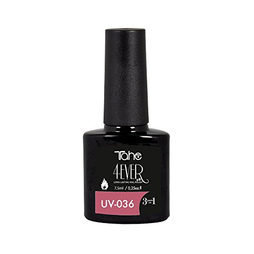 Tahe 4-Ever Esmalte Semipermanente para Uñas de Larga Duración/Pintauñas/Laca de Uñas/Esmalte Permanente para Uñas 3en1 - Uv-036 Bella, 7,5 ml