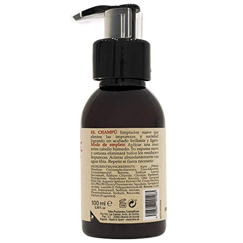 Tahe Champú Innate Organic Care Solar Cabello más Brillante y Ligero con Aceite de Coco, Oliva y Argán sin Siliconas ni Sulfatos, 300 ml