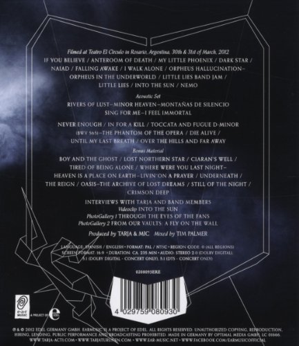 Tarja - Act I [DVD]