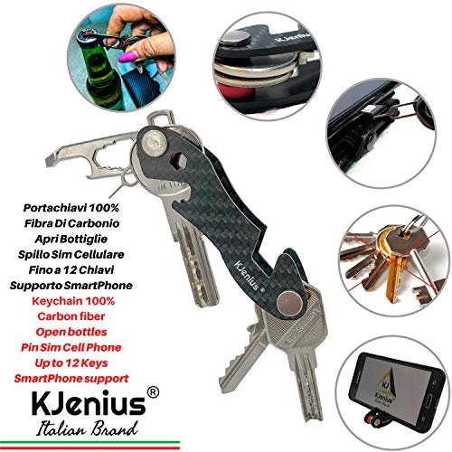 Tarjeteros para Tarjetas De Credito Carteras Hombre Pequeña Protegida En Cuero Y Fibra De Carbono Aluminio Inteligente Protección contra El RFID NFC Cremallera Antifraude Monedero Slim Vertical