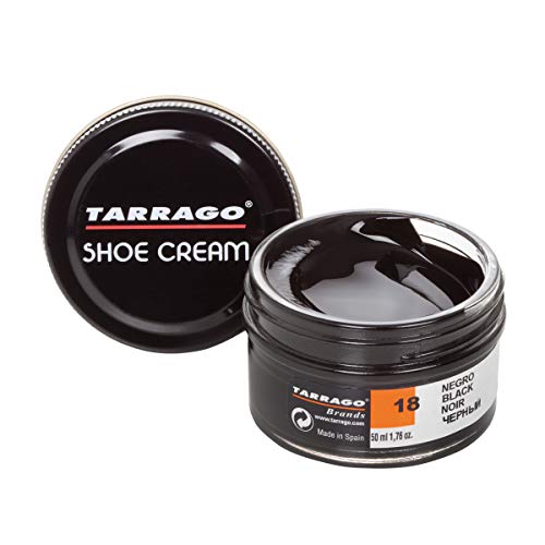 Tarrago | Shoe Cream 50 ml | Crema Natural con Cera de Abeja y Carnauba para Zapatos | Apto para Cuero y Cuero Sintético Negro (18)