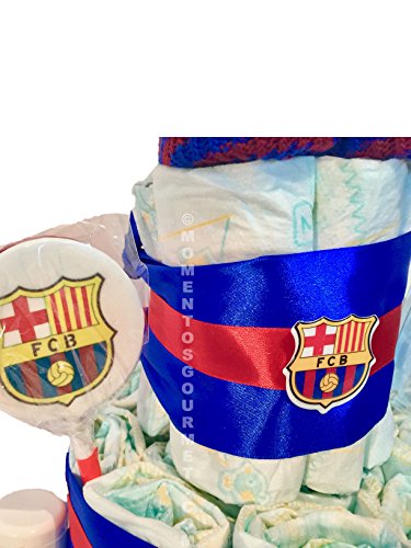 Tarta de pañales DODOT F.C.Barcelona MUSTELA (Talla 2 (3-6 kg))