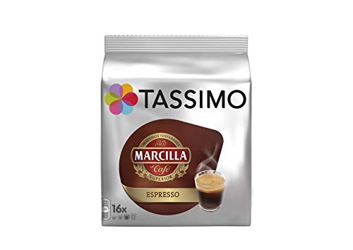 TASSIMO Marcilla Café Espresso - 5 paquetes de 16 cápsulas: Total 80 unidades