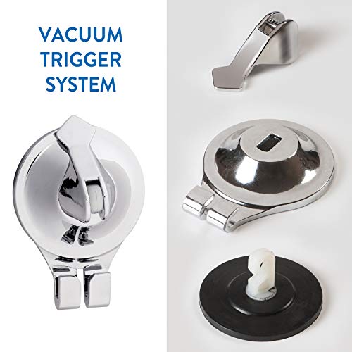 Tatkraft Sakura Bandeja Cesta de Ducha con Toallero Acero Cromado Ventosas Trigger