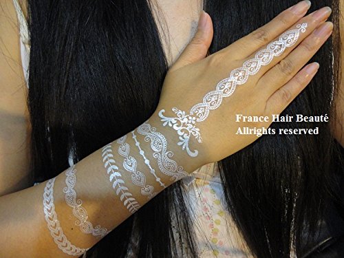 Tatuajes temporaires promoción encaje blanca (promoción: si 2 hojas achetées parmis todos nos Tatuajes = 2 gratis) en Plus elegir rajoutées en votre palanca. 3 achetées = 3 gratuites en Plus. 4 achetés = 4 gratuites en Plus. 5 achetés = 5 gratuites en Plu