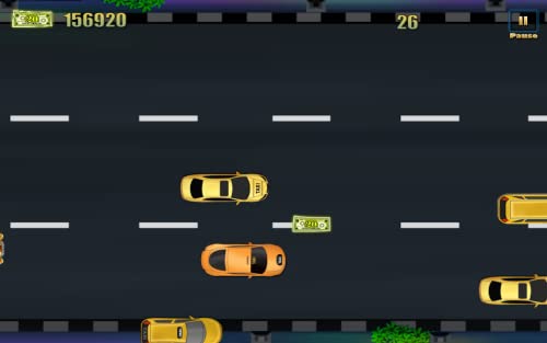 Taxi en el tráfico de nueva york - el juego fresco libre de la cabina