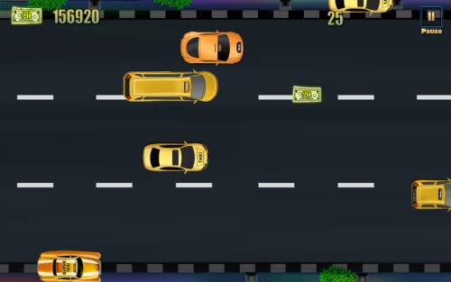 Taxi en el tráfico de nueva york - el juego fresco libre de la cabina