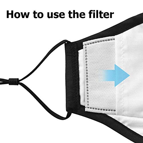 TBOC Filtro Desechable para Mascarilla - [Pack 10 Unidades] Lote de Filtros PM 2.5 Intercambiables con 5 Capas de Filtración Material Suave y Transpirable Evita Polvo Sustancias Nocivas Contaminación