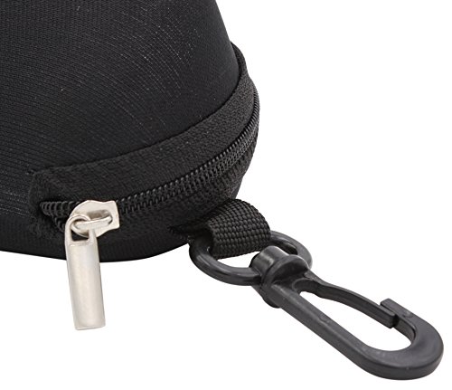 TBOC Funda Rígida Gafas de Sol – Estuche Negro Ligero con Cremallera para Cinturón Bolso Mochila y Coche para Guardar tus Gafas de Ver Lectura Natación Grandes y Pequeñas para Hombre Mujer y Niño