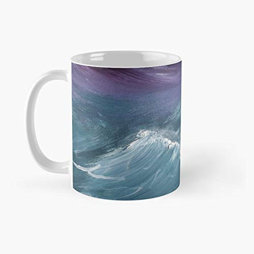 Teal Purple Classic Mug Birth-day Holi-day Gift Drink Home Kitchen