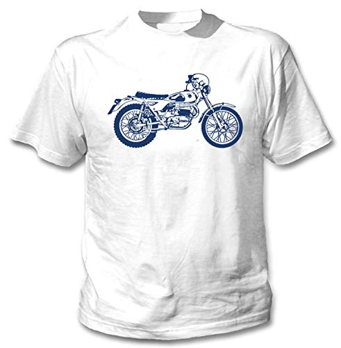 Teesandengines Bultaco lobito mk7 Camiseta Blanca para Hombre de Algodon Size XXXXXLarge