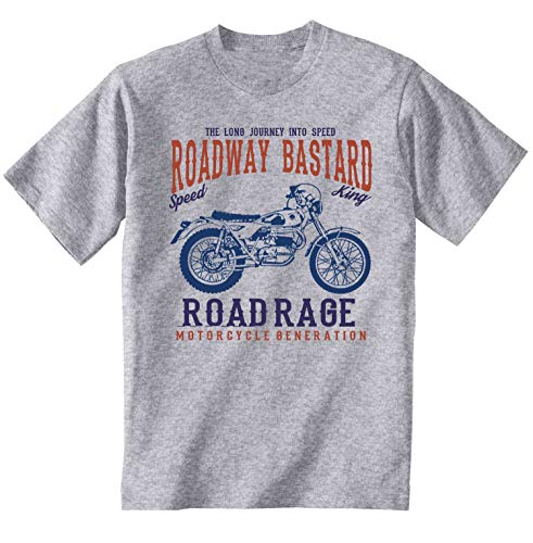 Teesandengines Bultaco lobito mk7 Road Rage Camiseta Gris para Hombre de Algodon Size Medium