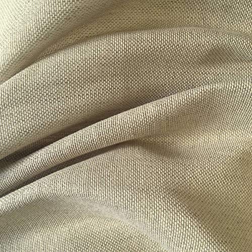 Tela por metros de cortina - Visillo - 40% lino, 60% algodón - Ancho 280 cm - Largo a elección de 50 en 50 cm | Visillo tejido natural, beige