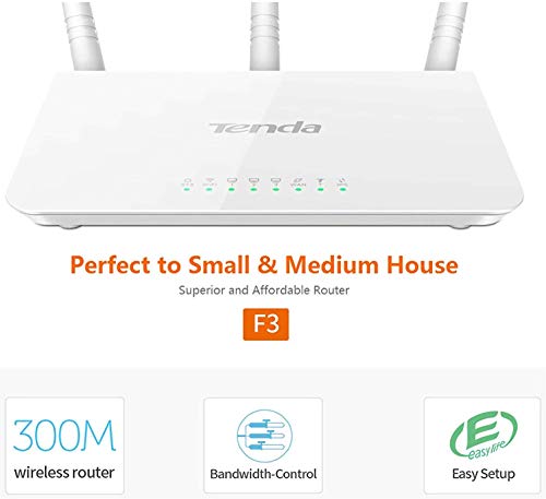 Tenda F3 - Router WiFi (300 Mbps) Color Blanco