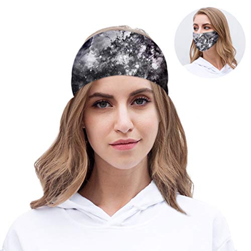 TENDYCOCO 3 Piezas Diademas Deportivas Cielo Estrellado Bandas de Sudor para Correr Bandas de Sudor Atléticas Yoga Absorbente de Humedad Pañuelo para El Pelo para Baloncesto Gimnasio Gimnasio