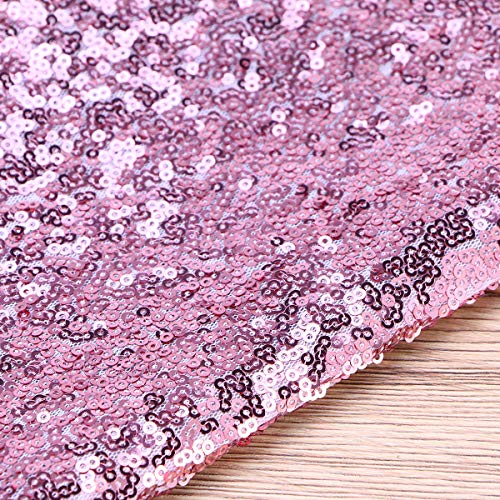 TENDYCOCO Billetera larga retro bolso de embrague de lentejuelas monedero bolsa de cosméticos para mujeres niñas (rosa)