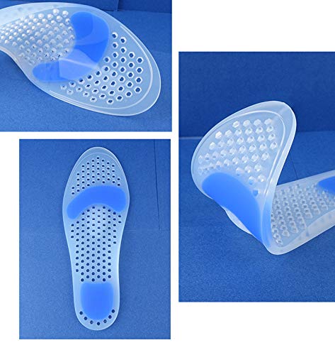 Termino Alivio del Dolor Pie Pads, Movimiento De Amortiguación Talón Gel Cojín Ratón Longitud Completa Ortopédicos Plantillas-A Aliviar, Espalda, Cadera, Pierna Y La Rodilla Plantilla 1 Par,L