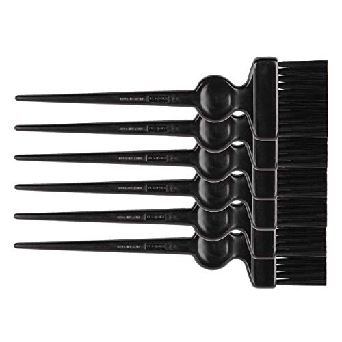 Termix Pack colorista con 6 paletinas pequeñas con fibra negra suave. Accesorio de coloración profesional de peluquería.