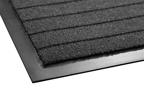 Tesar Felpudo Alaska absorbente Entrada a casa para Exterior, Puerta entrada casa, Impermeable, Lavable, Anti bacterias, acolchado, Antideslizante, Pasillo, Cocina, Dormitorio (Gris, 60 x 90 cm)