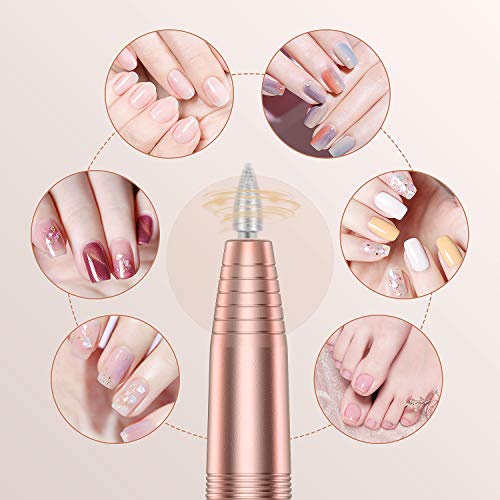 Tesoky Kit Manicura Eléctrico, Torno Para Uñas 11 en 1 Set de Manicura y Pedicura Lima de Uñas Profesionales Máquina Para Hogar y Salón