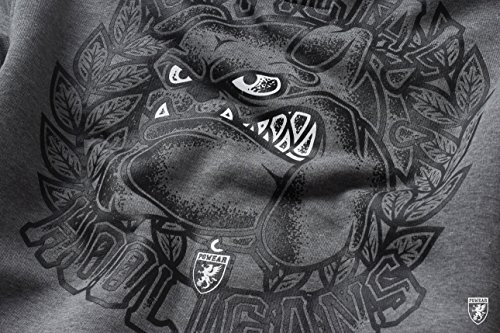Tex-Ha PG Wear Bulldog Hooligans - Sudadera con capucha, color gris gris M