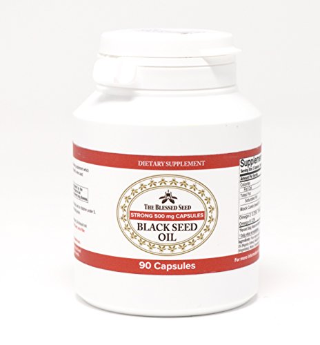 The Blessed Seed: Olio di Cumino Nero “Black Seed” FORTE Olio di Nigella Sativa Puro Pressato a Freddo di Prima Qualità - Fantastiche Qualità terapeutiche ed Estetiche 500mg 90 capsule