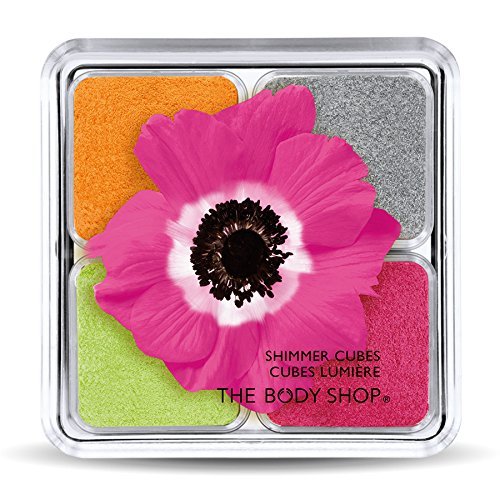 The Body Shop Shimmer Cube Sombra de Ojos - Paleta de Cuatro Tonos"32-Pink Poppy"