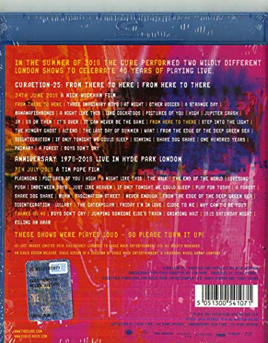 The Cure - 40 Live : Curaetion-25: From There To Here / From Here To There + Anniversary: 1978-2018 Live In Hyde Park London [Blu-ray]