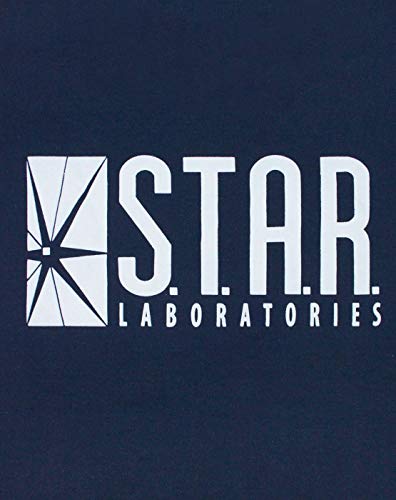 The Flash TV Series Star Laboratores Unisex-Adultos Suéter, Blue, Large