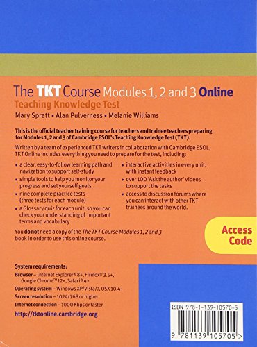 The TKT Course Modules 1, 2 and 3 Online (Trainee Version Access Code Card)