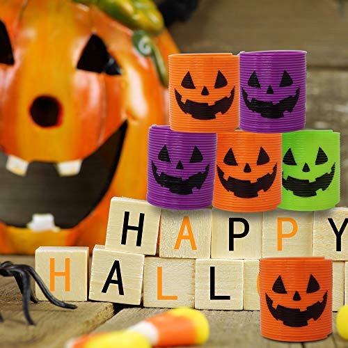 THE TWIDDLERS 36 Mini Muelles Mágicos de Halloween - 4 Estilos de Resortes de Juguete - Decoración Halloween - Piñata, Fiesta Regalos Bolsas, Trick or Treat Favores