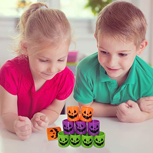 THE TWIDDLERS 36 Mini Muelles Mágicos de Halloween - 4 Estilos de Resortes de Juguete - Decoración Halloween - Piñata, Fiesta Regalos Bolsas, Trick or Treat Favores
