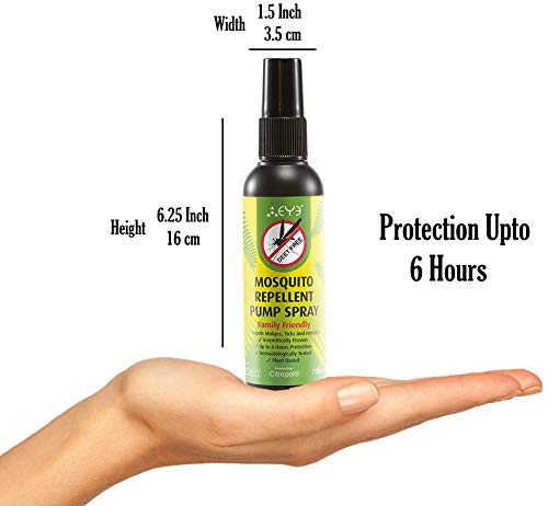 Theye Potente repelente de mosquitos natural, sin deet, a base de plantas y sin alcohol 75 ml