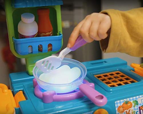 Think Gizmos ginación - Cocina Infantil y Comida de Juguete con Efecto Luminoso - Divertido Set de cocinitas de Juguetes Completo - Ideal Juguetes niñas 3 años y más