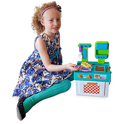 Think Gizmos ginación - Cocina Infantil y Comida de Juguete con Efecto Luminoso - Divertido Set de cocinitas de Juguetes Completo - Ideal Juguetes niñas 3 años y más