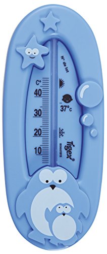 Tigex termómetro de baño | diseño pingüino | azul