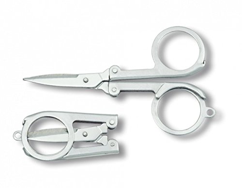 Tijeras Plegables Tijeras de Sastre y Cortahílos Tijeras de Modista Cortar Tela, Ropas, Alteraciones, Costura y Sastrería Albainox 15001 + Portabotellas de regalo