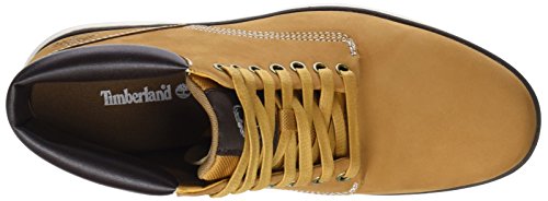 Timberland Bradstreet Leather Sensorflex, Botas Chukka para Hombre, Amarillo Wheat Nubuck, 43 EU