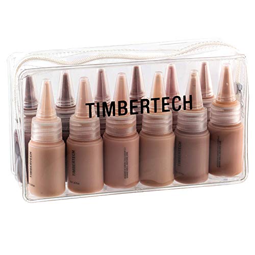 Timbertech S/B Airbrush Makeup Foundation con viales de 12x10 ml con todos los tonos de piel de la serie S/B