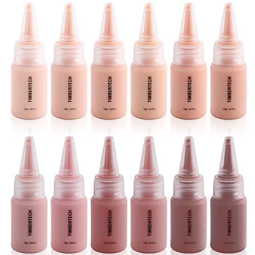 Timbertech S/B Airbrush Makeup Foundation con viales de 12x10 ml con todos los tonos de piel de la serie S/B
