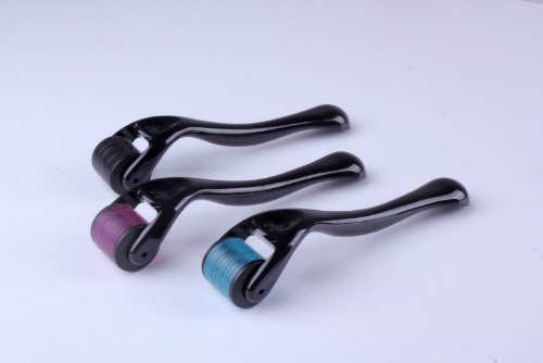 TimeSino-0,5 mm profesional Titanio 540 Derma Microneedle de tratamiento de rodillos cicatrices acne, piel, pérdida de pelo arrugas, puntos negros, líneas, afectada por el sol, el envejecimiento-Daily Care productos, y reducir las manchas cicatrices casil