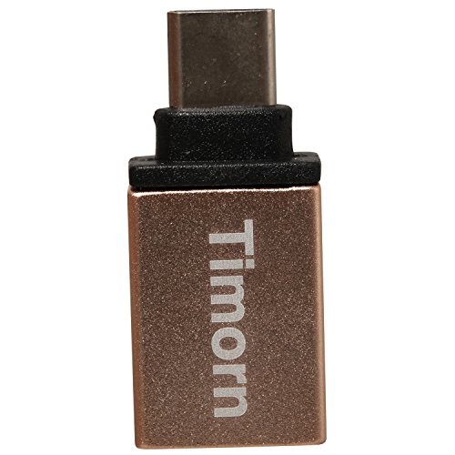 Timorn alta -Velocidad de aluminio tipo C 3.1 a USB 3.0 adaptador convertidor Mujer con OTG y de transferencia de datos para Apple de 12 pulgadas MacBook Retina, Google Chromebook Pixel, ZUK Z1, Mi 4C, Nokia N1, Google Nexus5x Nexus6P, Microsoft Lumia950 