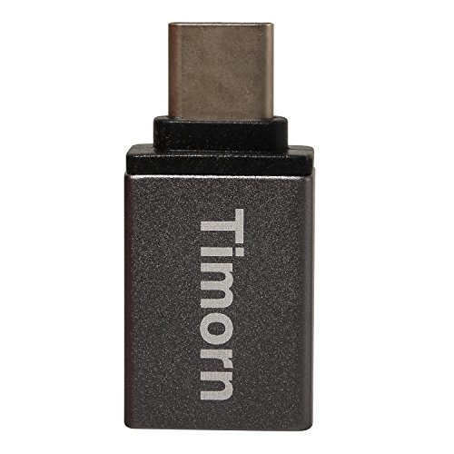 Timorn alta -Velocidad de aluminio tipo C 3.1 a USB 3.0 adaptador convertidor Mujer con OTG y de transferencia de datos para Apple de 12 pulgadas MacBook Retina, Google Chromebook Pixel, ZUK Z1, Mi 4C, Nokia N1, Google Nexus5x Nexus6P, Microsoft Lumia950 