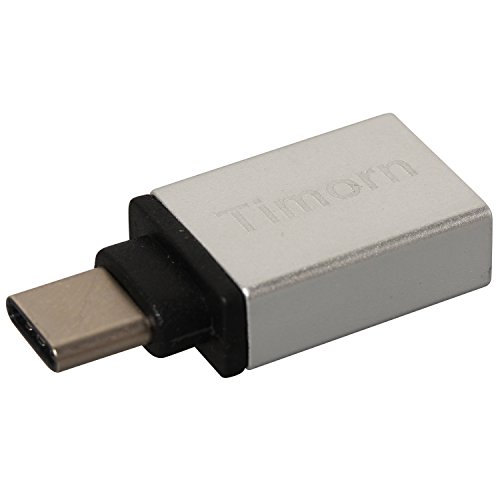 Timorn alta -Velocidad de aluminio tipo C 3.1 a USB 3.0 adaptador convertidor Mujer con OTG y de transferencia de datos para Apple de 12 pulgadas MacBook Retina, Google Chromebook Pixel, ZUK Z1, Mi 4C, Nokia N1, Google Nexus5x Nexus6P, Microsoft Lumia950 